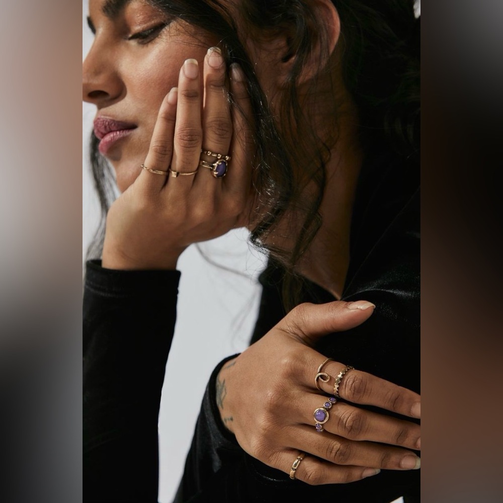 Free People Love On The Run Ring Set